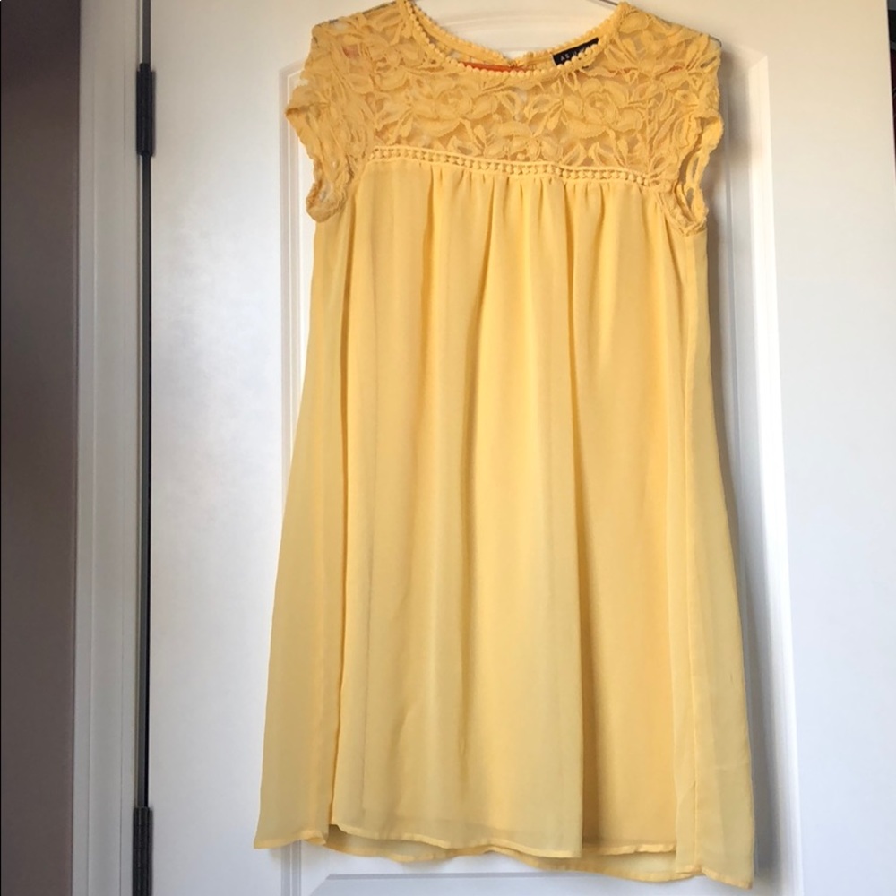 YELLOW DRESS-WORN ONCE -PERFECT FOR EASTER